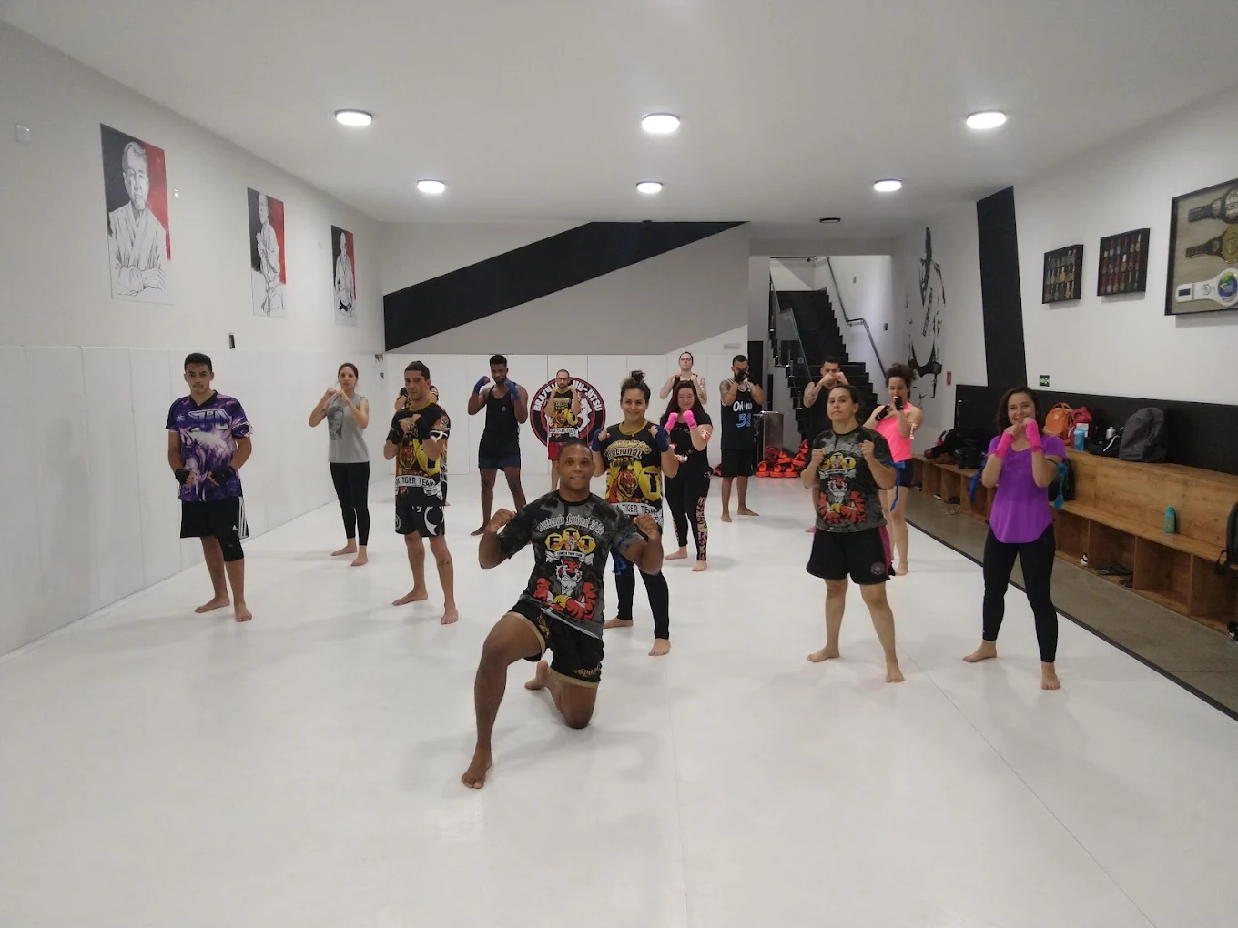 Turma treinando na Trimat